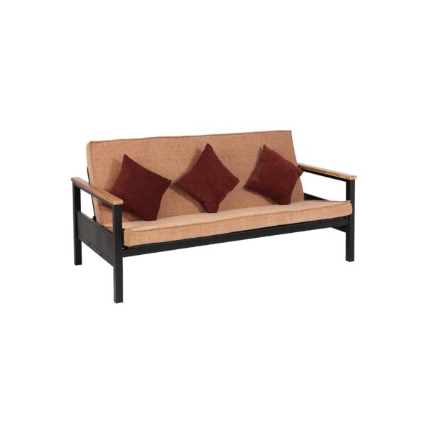 Metal Futon With Wooden Handle - Image 2