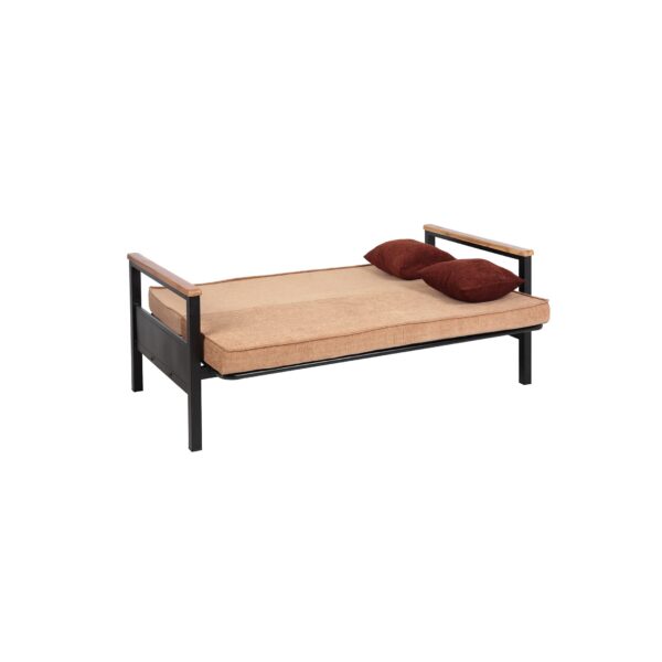 Metal Futon With Wooden Handle - Image 3